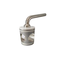Válvula de Tapón Sanitaria de 3 Vías de Acero Inoxidable Manual SS304 para Productos Lácteos