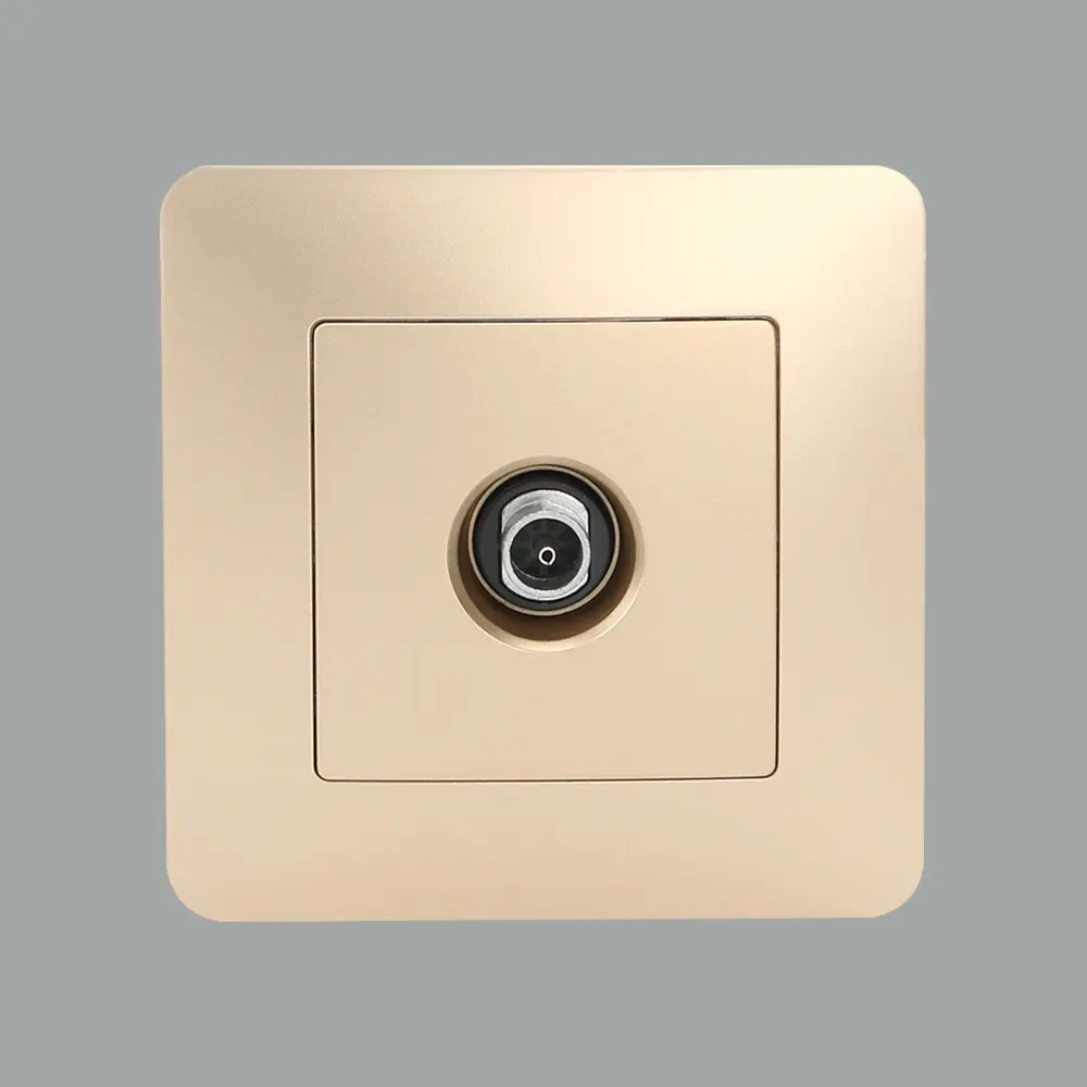 YAKI interrupteur à bouton ultra-mince domestique interrupteur mural de Style européen prise de commutateur ignifuge et ignifuge
