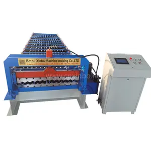 Hot selling customized building materials color steel corrugated plate roll forming equipment
