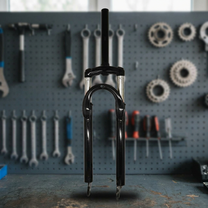 Horquilla Delantera de Bicicleta de Aluminio con Resorte Helicoidal para BMX, Lado Izquierdo, con Freno de Disco, Eje QR de 100 mm de Recorrido, Rueda de 26 Pulgadas, Amortiguadora - Product Image 3