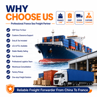 Fret maritime Chine vers France LCL+Express, service de consolidation DDP avec assistance 24/7 et assurance pour marchandises de détail et commerciales