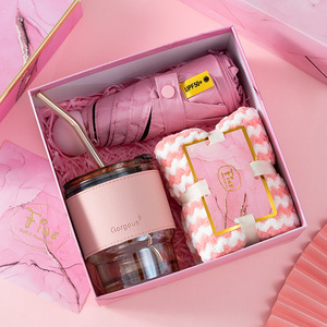 Wedding Birthday Valentines Day <strong>Gift</strong> <strong>Set</strong> for Employee Girlfriend Mother Teachers <strong>Gift</strong> <strong>Set</strong> Box Promotional pink <strong>Umbrella</strong> <strong>Gift</strong> <strong>Set</strong> - Product Image 1