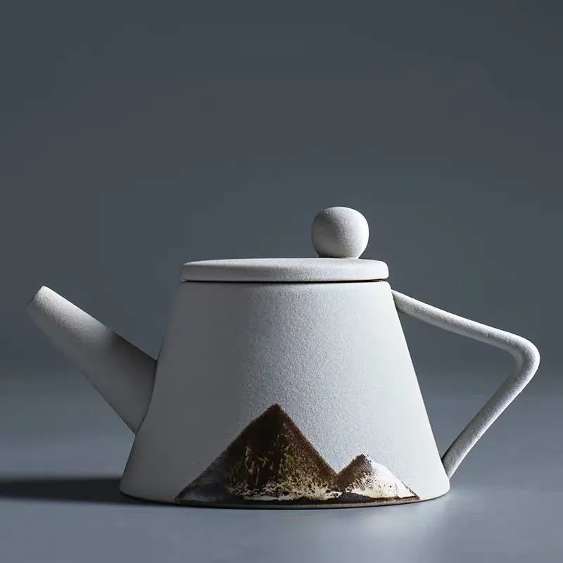 145ml Smalto Bianco Pittura di Tè di Ceramica Vaso di Ceramica Vaso di Tè Cinese Pentole Mini Teiera In Porcellana