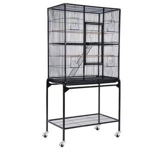 <span class=keywords><strong>Cage</strong></span> personnalisée de 63 pouces pour animaux de compagnie, intérieur et extérieur, acier, fer, perroquet, chinchillas, furet, <span class=keywords><strong>cage</strong></span> avec support, roues, calopsitte, petite taille - Product Image 1