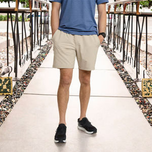 Pantalones Cortos Deportivos de Verano para Hombre, Cintura Elástica, Cintura Media, Logotipo Personalizado, Tejido de Punto, Lona Sólida, Secado Rápido, Transpirable - Product Image 2