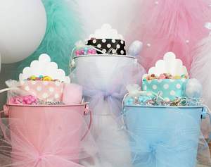 5 pz secchio di ghiaccio in metallo multi-colori spolverato vaso di fiori a buon mercato festa logo formato personalizzato - Product Image 2