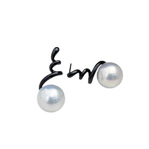 ต่างหูเงินแท้ S925 สำหรับทำเครื่องประดับมุก DIY พร้อมฐานเปล่าสำหรับใส่ลูกปัดทรงกลมขนาด 10-12 มม. รุ่น 22341 - Product Image 5