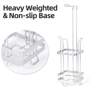 Moderno Soporte de Papel Higiénico de Hierro Independiente, Organizador Vertical Compacto para Baño de Hotel - Product Image 2