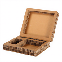 Boîte d'emballage en carton nid d'abeille personnalisée, boîte cadeau pour vin rouge, thé, parfum, protection de l'environnement, emballage nid d'abeille