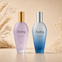 Flacon de parfum en verre vide Anding, 45 ml, coloré, à col serti, avec impression de logo personnalisée, vente en gros