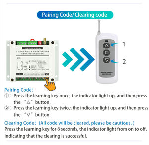 産業用ユニバーサルワイヤレスリモコン <span class=keywords><strong>2</strong></span>チャンネル送受信機付き DC12-36V AC110-240V - Product Image 3