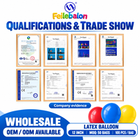 Ballons en latex vert forêt en gros, 12 pouces, 50 unités, CE/EN71/BSCI/CPC OEM/ODM - Emballage brillant en vrac pour fournitures de fête