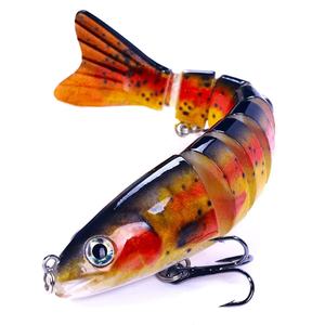 Leurres <span class=keywords><strong>de</strong></span> pêche personnalisés à 8 sections pour la pêche au fond et au lancer longue distance – Matériau ABS avec design imprimé pour le bar et les poissons d'eau douce - Product Image 2