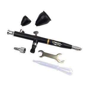 Aerógrafo de Doble Acción de 0.3mm con Alimentación por Gravedad, Velocidad Ajustable, Portátil, Capacidad de 7.0cc - Product Image 1
