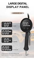 Gonfleur de pneus numérique/à cadran rechargeable avec résolution d'affichage 0,1, port USB, plage de pression 1300 kPa, moniteur de température TPMS pour voitures