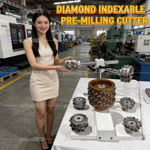 YUFU High Quality Diamond PCD Uncoated Face Mill Pre Milling Cutter 45 Helix Angle OEM Customizable V-Shaped Angled Knife Edge - Product Image 6