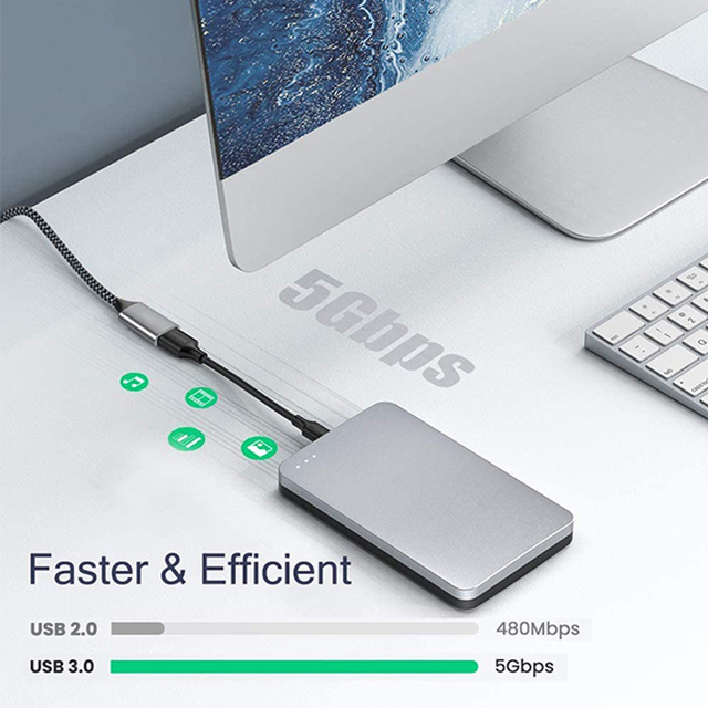 For High Premium USB 2.0 Pure Copper Extension Cable 2m Male Female for Computer Mobile Phone Printer
