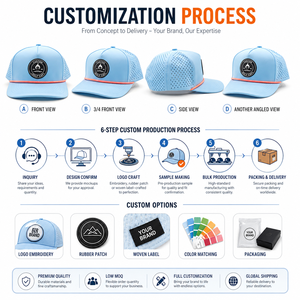 New Fashion Custom PVC Patch Logo 5 Panel Waterproof Polyester Sport Golf Hat,Laser Cut Perforated Dad Gorras,<b>Rope</b> Baseball Cap - Product Image 4