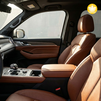 Tissu en cuir PVC souple avec support tricoté gaufré, extensible et résistant à l'eau pour la sellerie de sièges de voiture, de chaises et de canapés