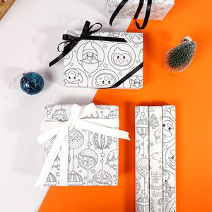 Wholesale 80g <b>Christmas</b> Art <b>Paper</b> 43*300cm Gift <b>Luxury</b> Custom Packaging <b>Wrapping</b> <b>Paper</b> Roll - Product Image 4