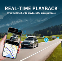 Caméra embarquée 4G double objectif et enregistreur vidéo 2K+1080P avec GPS, Beidou, vision nocturne, surveillance de stationnement, communication bidirectionnelle, contrôle par application et capteur G