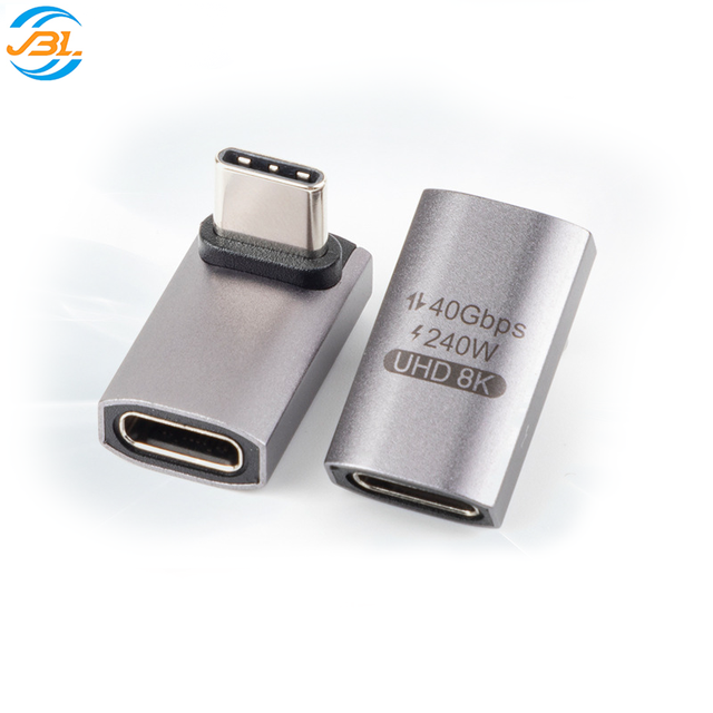 Wholesale Customization Type C to USB C Adapter 40Gbps USB4 Connector for Mobile Phone with 5A Fast Charging PD100W