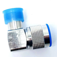 Adaptateur coaxial RF 50 ohms DC-6 GHz, connecteur mâle N vers connecteur femelle N, adaptateur de connecteur RF à 90 degrés, fourni par l'usine