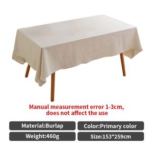 Custom Burlap Rectangle Tablecloth Luxury Printed Wedding <b>Table</b> Cloth for Banquet - Product Image 4