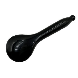 Venta caliente Natural Black Jade Roller Stone Gua Sha Cuchara Blanqueamiento Reflexología facial Masaje ocular Pluma de spa para pies - Product Image 4