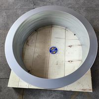 Boîtier de volute de ventilateur centrifuge en métal usiné avec précision, sur mesure, pour ventilation industrielle CVC, avec anneau de bride d'entrée