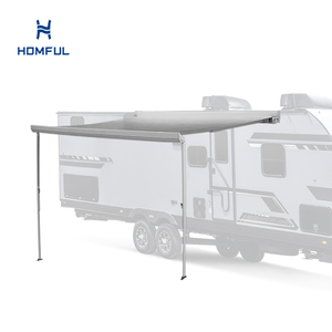 Homful Euro-Phong Cách Của Nhãn Hiệu Motorhome Mái Hiên 460G Nhiệm Vụ Nặng Nề Không Thấm Nước PVC Vải <span class=keywords><strong>RV</strong></span> Caravan Camper Mái Hiên - Product Image 1