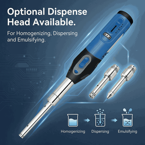 Homogénéiseur portable avec tête de distribution optionnelle, capable de gérer une capacité de 0,2 à 150 ml, ensemble HR-10B - Product Image 6
