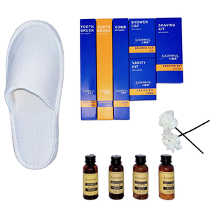 Set de Artículos de Aseo Desechables Ecológicos Personalizados para Hotel, Set de Regalo en Caja Azul con Todas las Instalaciones, Set de Viaje para Baño y Artículos de Aseo - Product Image 1