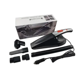 Aspirador de pó portátil com fio de alta potência, mini aspirador de pó portátil 2 em 1 filtro HEPA, limpador de molhado e seco para carro