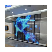 Pantalla de película LED transparente P2.5 de alta calidad Pushunled para soporte de DJ para metro y publicidad de medios Video de pantalla 3D