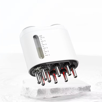 Vente en gros, réservoir d'eau séparé, peigne électrique pour le cuir chevelu, brosse Ems, applicateur d'huile capillaire, masseur de cuir chevelu
