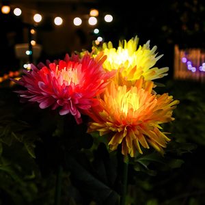 Lámpara Solar Decorativa para Jardín con Forma de Flor, Encendido Automático al <span class=keywords><strong>Anochecer</strong></span>, para Caminos <span class=keywords><strong>y</strong></span> Paisajes - Product Image 2