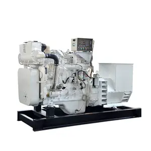 Generador marino con motor Cummins 6CTA8.3-GM155, conjunto de generador eléctrico 120kw 150kva, 50Hz
