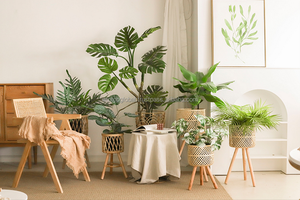 Macetas y jardineras de ratán Natural para jardín, macetas de plantas de caña de ratán, elegantes y tejidas a mano, para decoración del hogar - Product Image 6