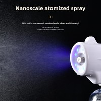 Nueva Pistola de Desinfección Atomizadora Inalámbrica de Mano, de Aleación de Cromo, Recargable, con Luz Azul, Modelo 01