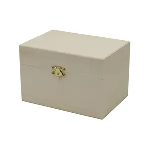 장식 준비 나무 조리법 상자 힌지 뚜껑과 프론트 걸쇠-나만의 선물 쥬얼리 사진 상자