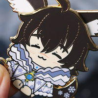 Personnalisable Anime dessin animé métal Badge balançant printemps combiné paillettes émail broche alliage dur collier broche métal métal artisanat