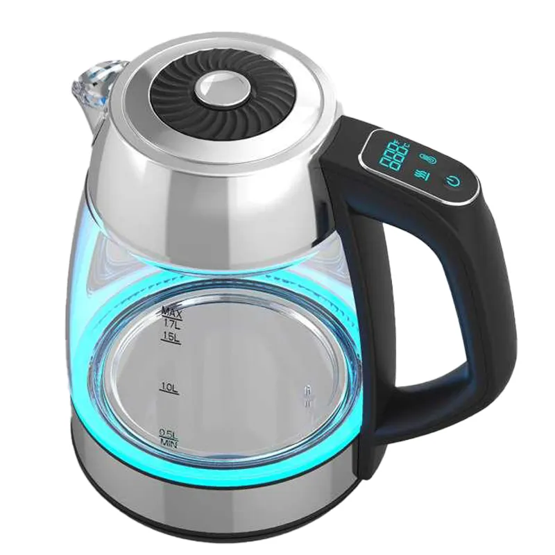 Digital smart Glass stainless steel High quality water kettle, electric hot water kettle wholesale price water boiler kettle