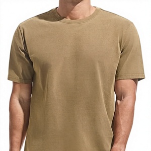 เสื้อยืดคอกลมผ้าฝ้าย 100% หนัก 250 กรัม/ตร.ม. สำหรับผู้ชาย ผลิตโดย OEM พร้อมโลโก้สั่งทำพิเศษ - ซักแบบ Stone Washed ให้ดูเก๋ไก๋ เหมาะสำหรับใส่ในช่วงฤดูร้อน - Product Image 6
