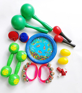 Wholesale Colorful Orff Musical Percussion Instrument Sets Early Education Toy for Baby Music Enlightenment Maraca Ocean <b>Drum</b> - Product Image 2