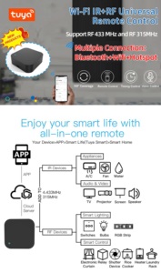New tuya Wifi phổ điều khiển từ xa 433Mhz/315Mhz IR + RF điều khiển từ xa thiết bị chuyển mạch - Product Image 4