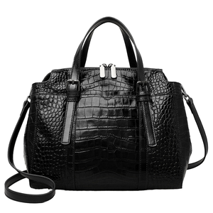 Bolsos de Mano de Cuero Genuino de Lujo para Mujer, Gran Capacidad, Impermeables, con Cierre, Portátiles, para Verano y Otoño - Product Image 1