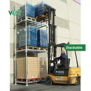 Đa mục đích Stackable xe nâng di chuyển có thể tháo rời hình ống lưu trữ giá - Product Image 4