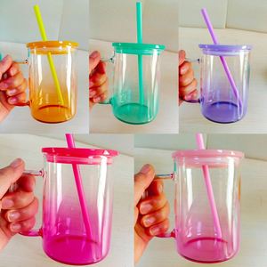 แก้วเยลลี่สีรุ้งใส ขนาด 17 ออนซ์ จากคลังสินค้าสหรัฐอเมริกา สำหรับพิมพ์ลายซับลิเมชั่น แก้วกาแฟ แก้วช็อกโกแลตร้อน แก้วสำหรับแคมป์ปิ้ง พร้อมฝาพลาสติก PP - Product Image 4