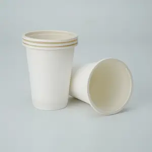 8oz 250ml Wholesale Disposable Corn Starch Cup Cold Hot Drink Biodegradable Compostable Cornstarch Eco Disposable Coffee Cups